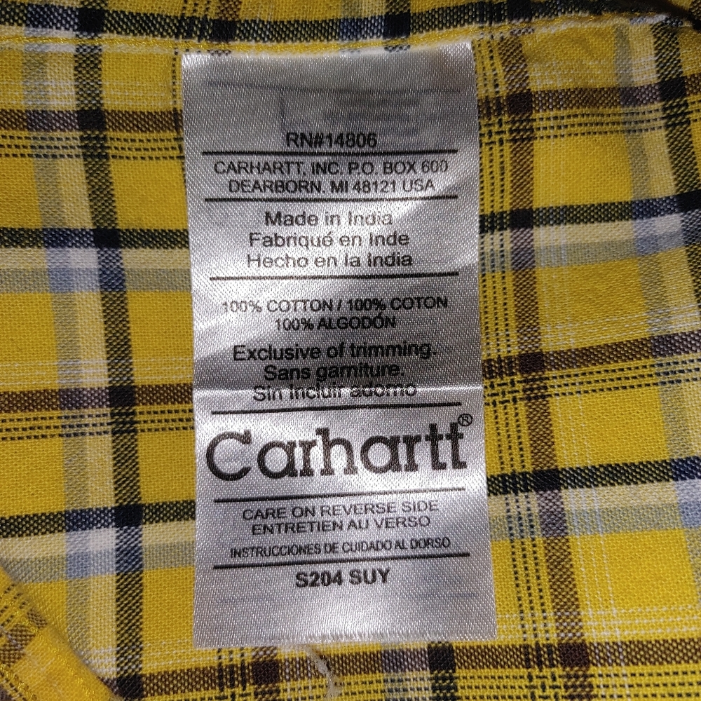 Carhartt Men's Lightweight Short Sleeve Plaid - Picture 8 of 11